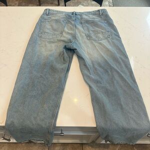 Men's Light Blue Baggy Jeans